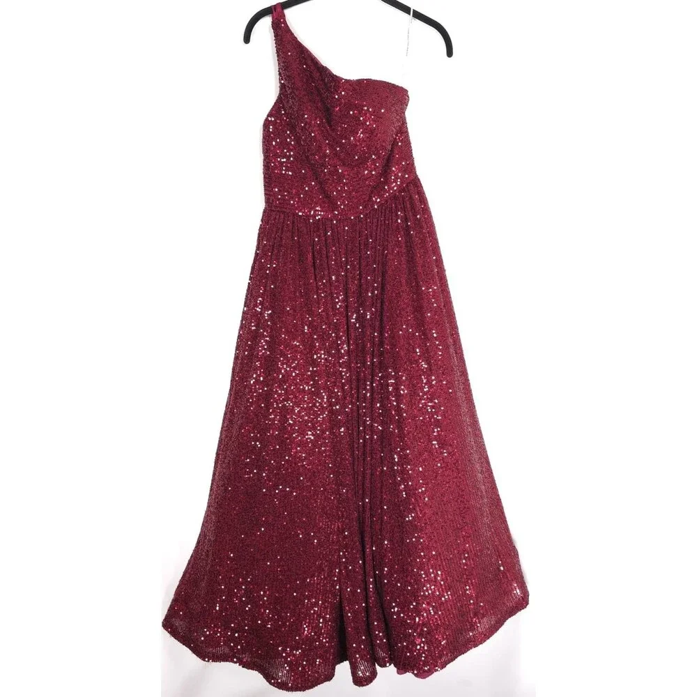 sherri hill one shoulder red dress Sherri Hill 55261